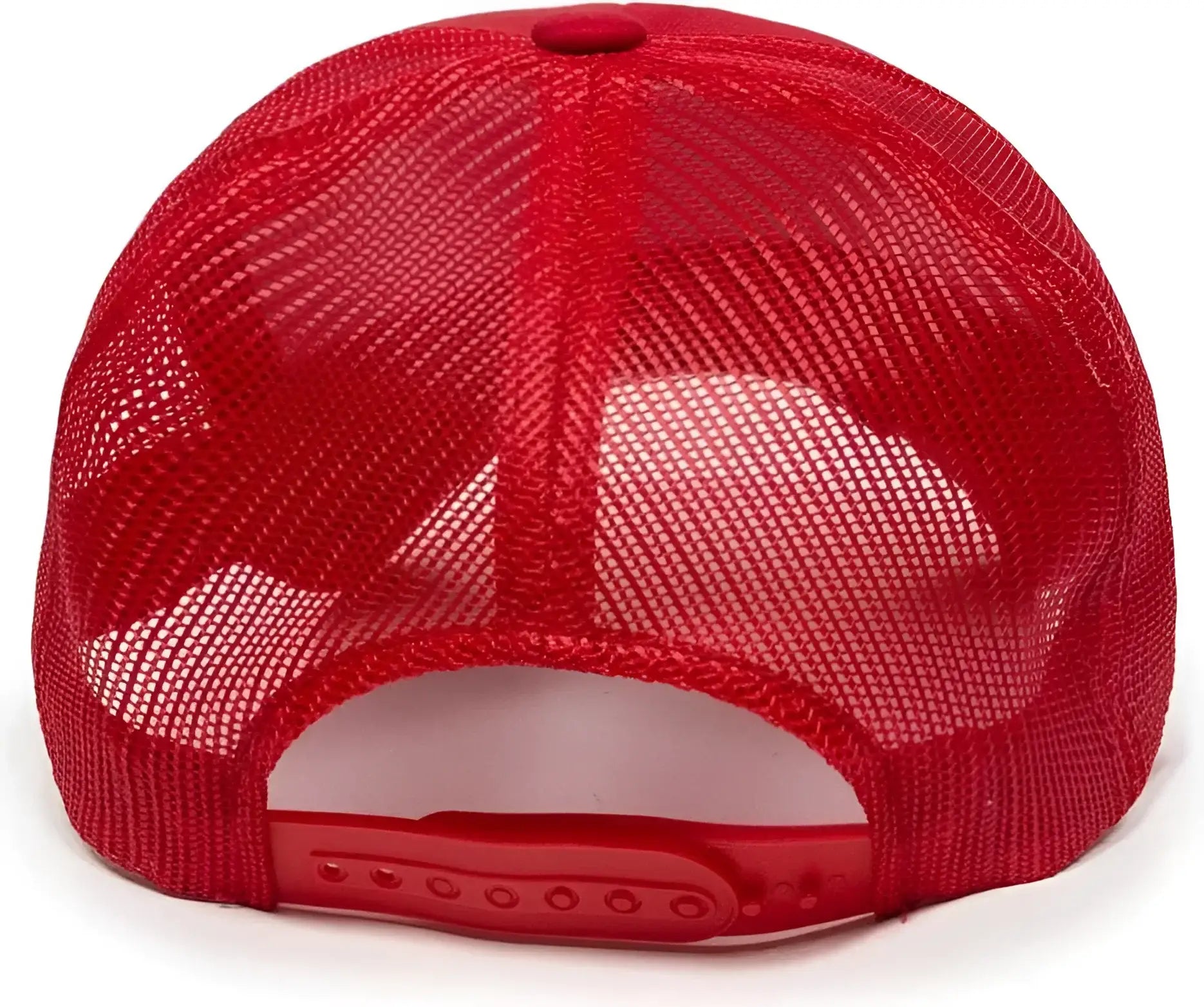 OC Sports GL-415 Adjustable Mesh Back Cap - Red - Red / 6 7/8’’ - 7 1/2’’