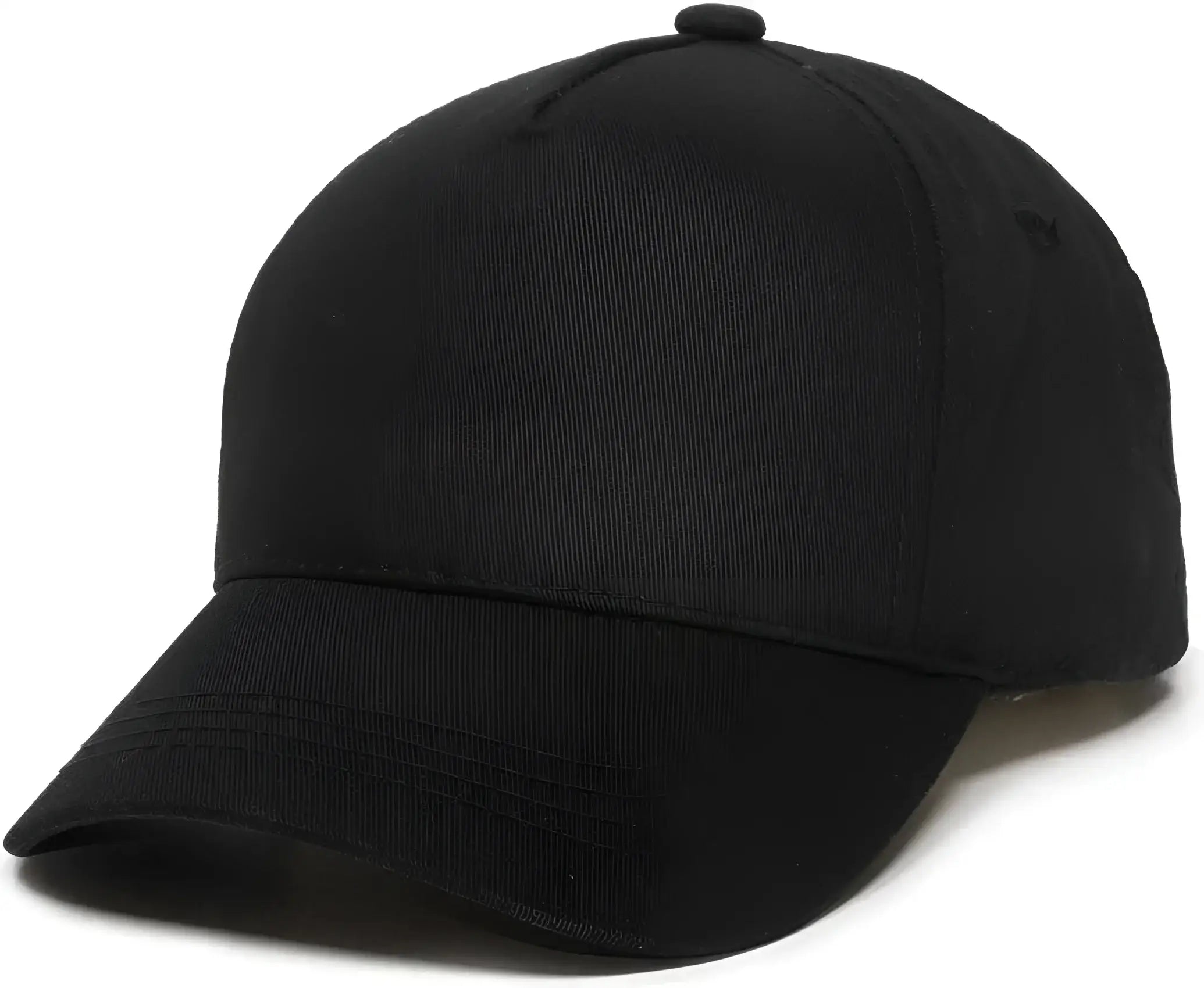 OC Sports GL-455 Team Adjustable Single Snap Closure Cap - Black