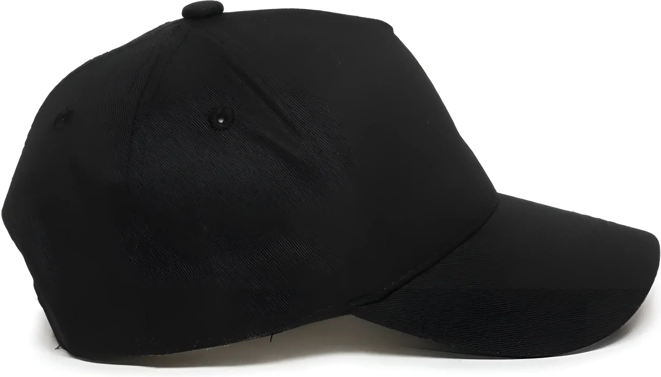 OC Sports GL-455 Team Adjustable Single Snap Closure Cap - Black