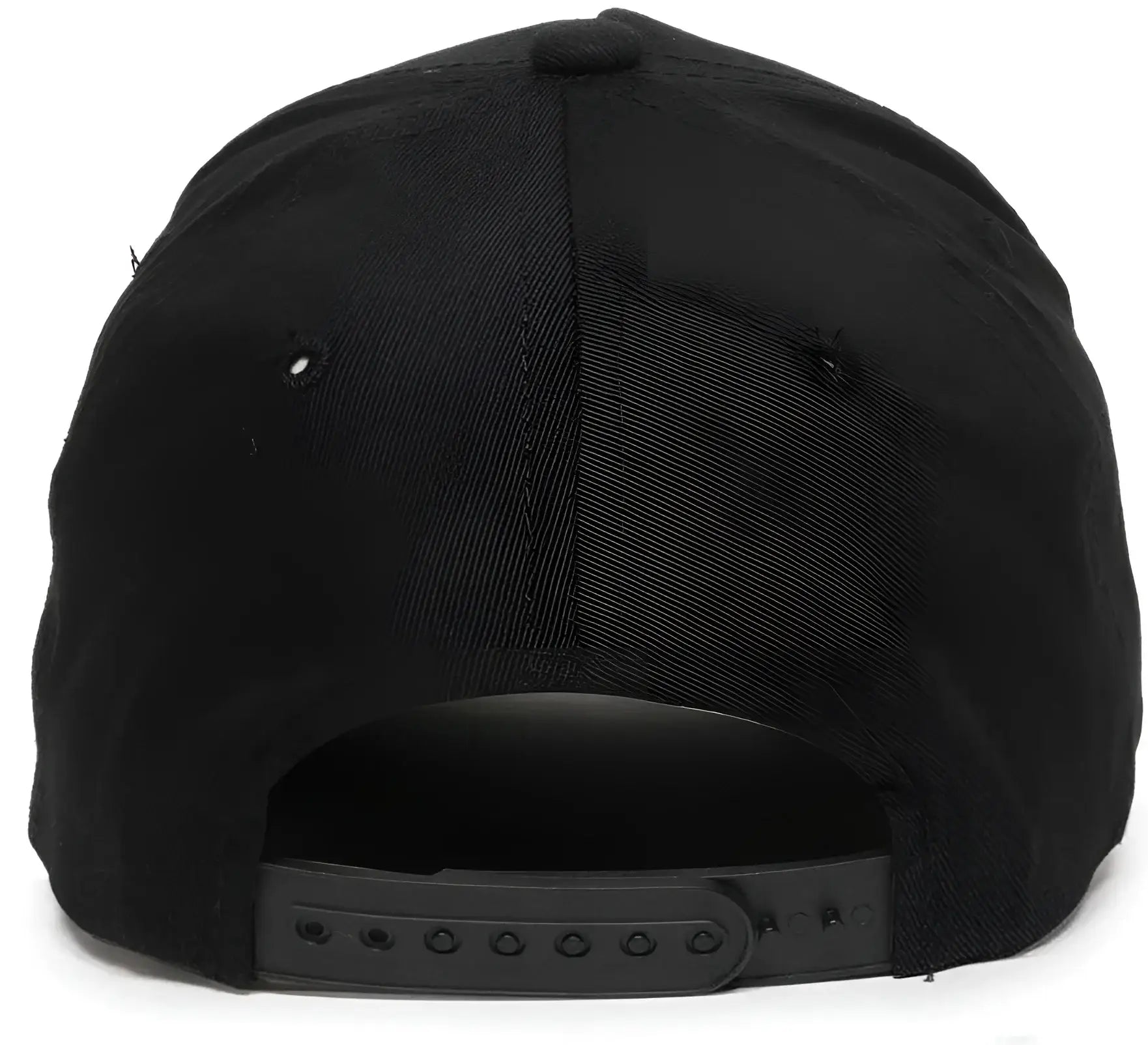 OC Sports GL-455 Team Adjustable Single Snap Closure Cap - Black