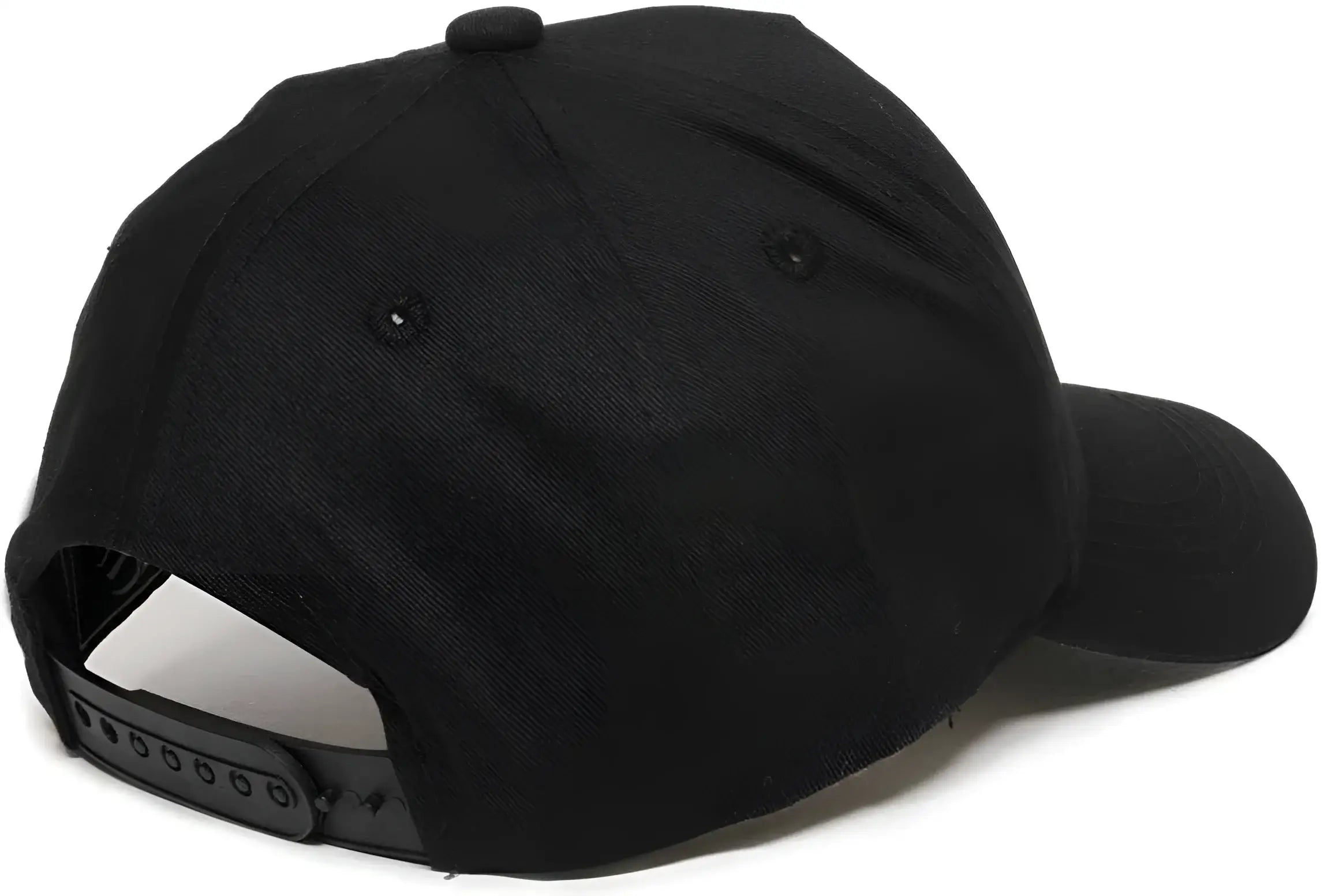 OC Sports GL-455 Team Adjustable Single Snap Closure Cap - Black