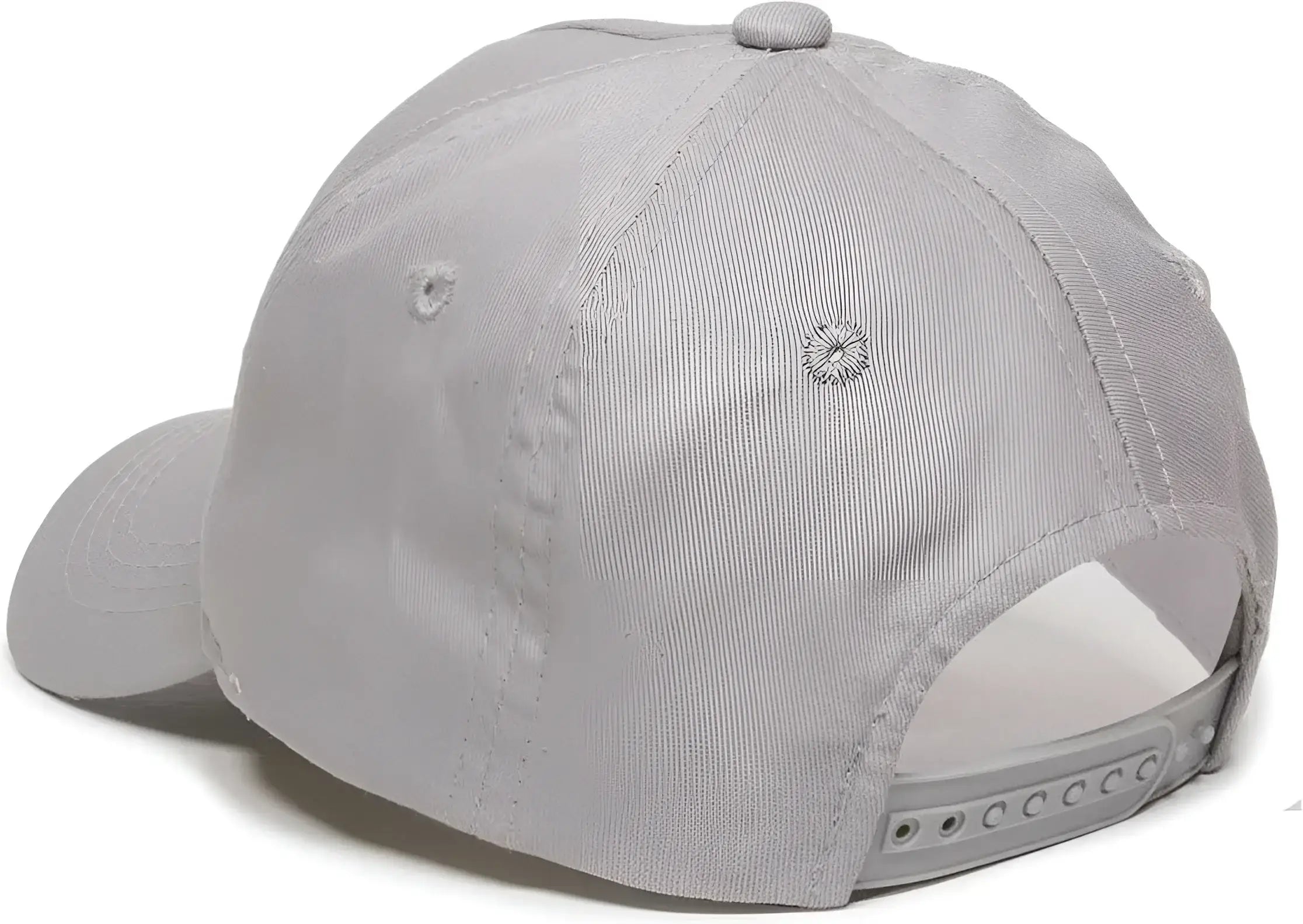 OC Sports GL-455 Team Adjustable Single Snap Closure Cap - Light Gray