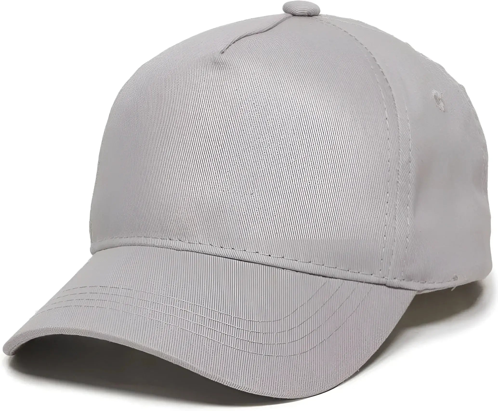 OC Sports GL-455 Team Adjustable Single Snap Closure Cap - Light Gray