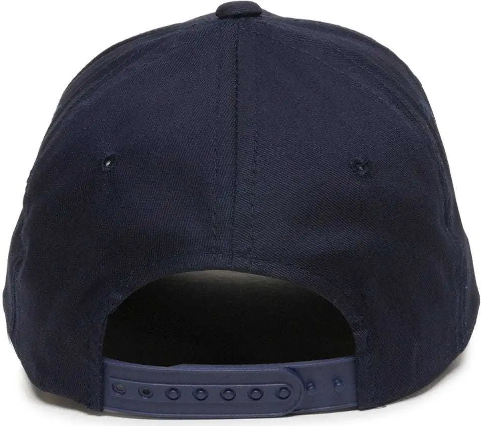 OC Sports GL-455 Team Adjustable Single Snap Closure Cap - Navy