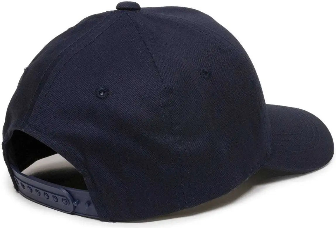 OC Sports GL-455 Team Adjustable Single Snap Closure Cap - Navy