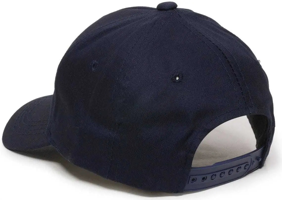 OC Sports GL-455 Team Adjustable Single Snap Closure Cap - Navy