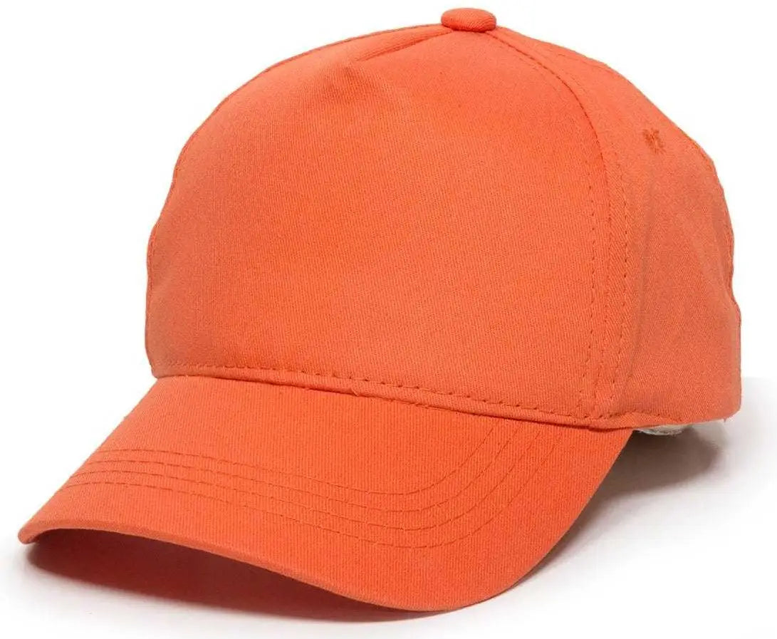 OC Sports GL-455 Team Adjustable Single Snap Closure Cap - Orange