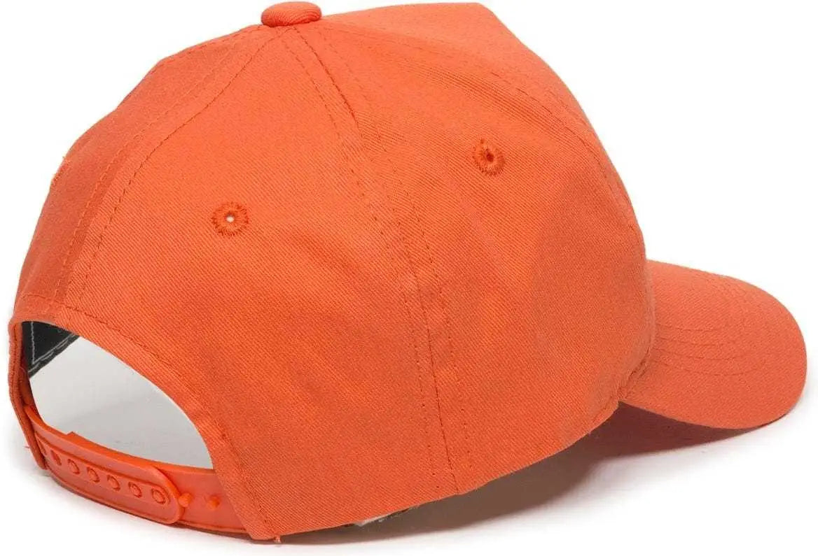 OC Sports GL-455 Team Adjustable Single Snap Closure Cap - Orange