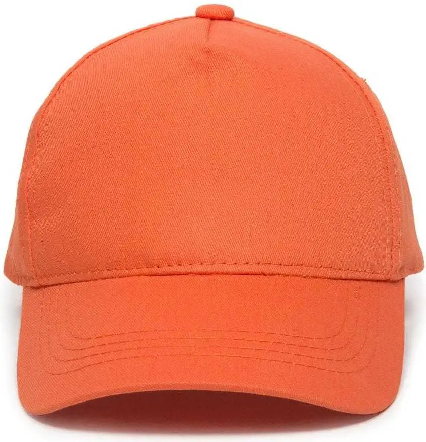OC Sports GL-455 Team Adjustable Single Snap Closure Cap - Orange