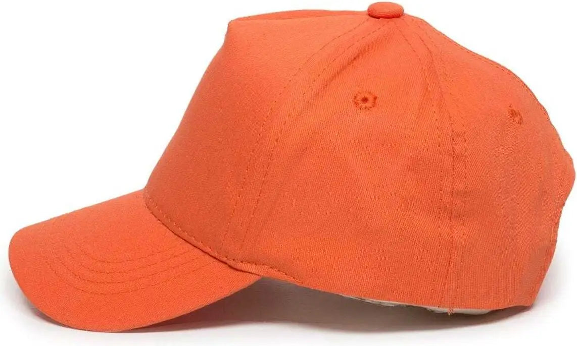 OC Sports GL-455 Team Adjustable Single Snap Closure Cap - Orange