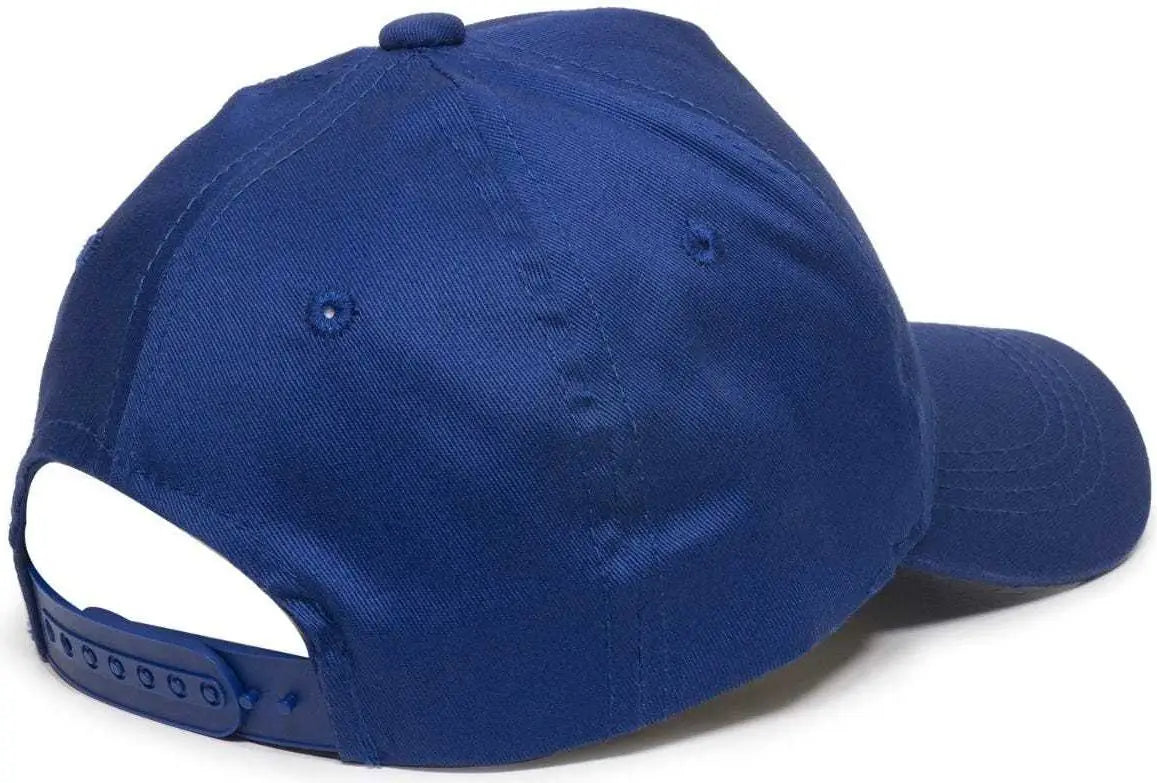 OC Sports GL-455 Team Adjustable Single Snap Closure Cap - Royal