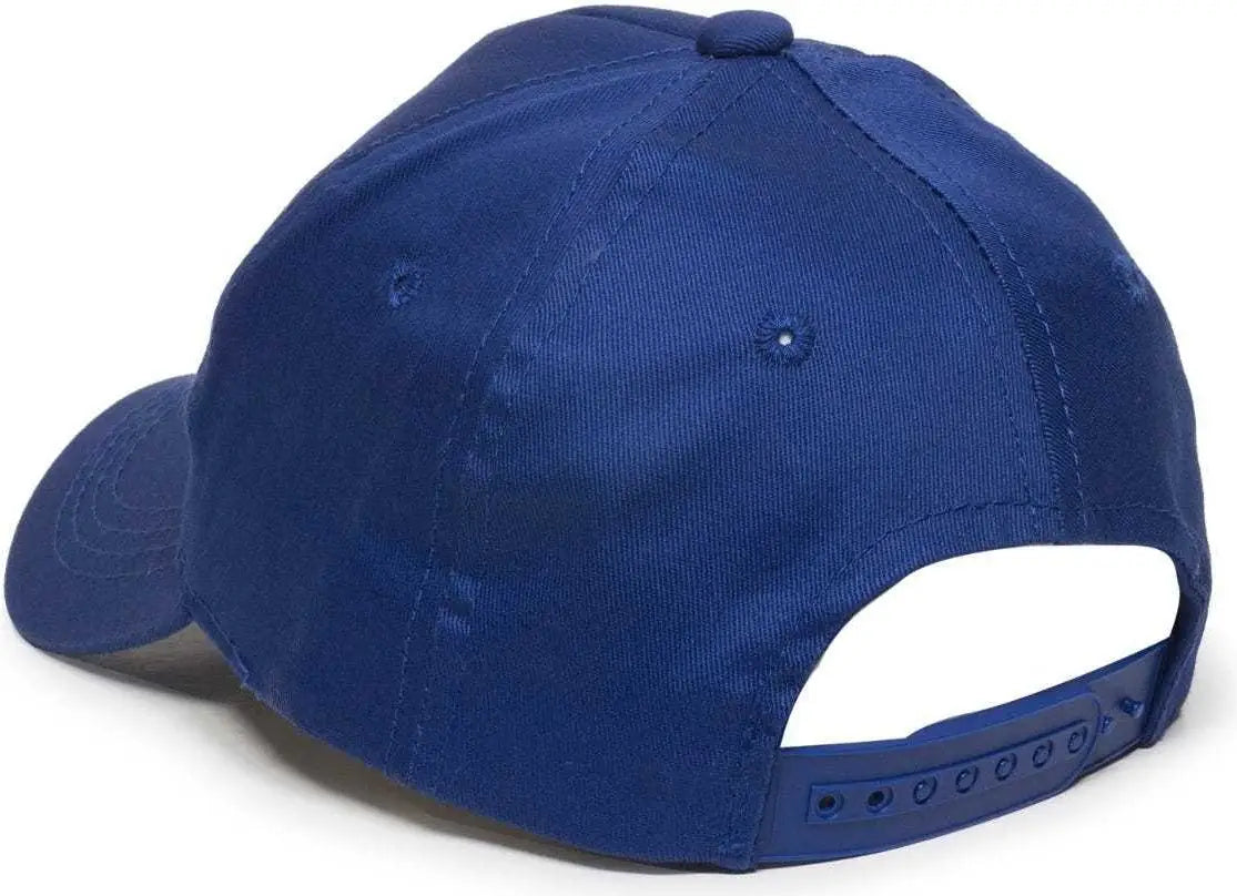 OC Sports GL-455 Team Adjustable Single Snap Closure Cap - Royal