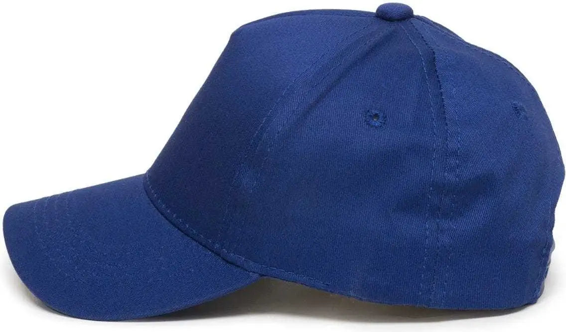 OC Sports GL-455 Team Adjustable Single Snap Closure Cap - Royal