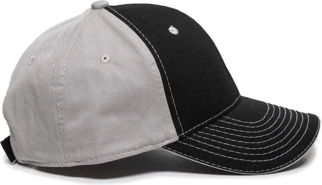 OC Sports GWT-101 Adjustable Cap - Black Grey - Black Gray / 6 7/8’’ - 7 1/2’’