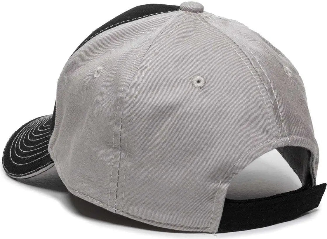 OC Sports GWT-101 Adjustable Cap - Black Grey - Black Gray / 6 7/8’’ - 7 1/2’’