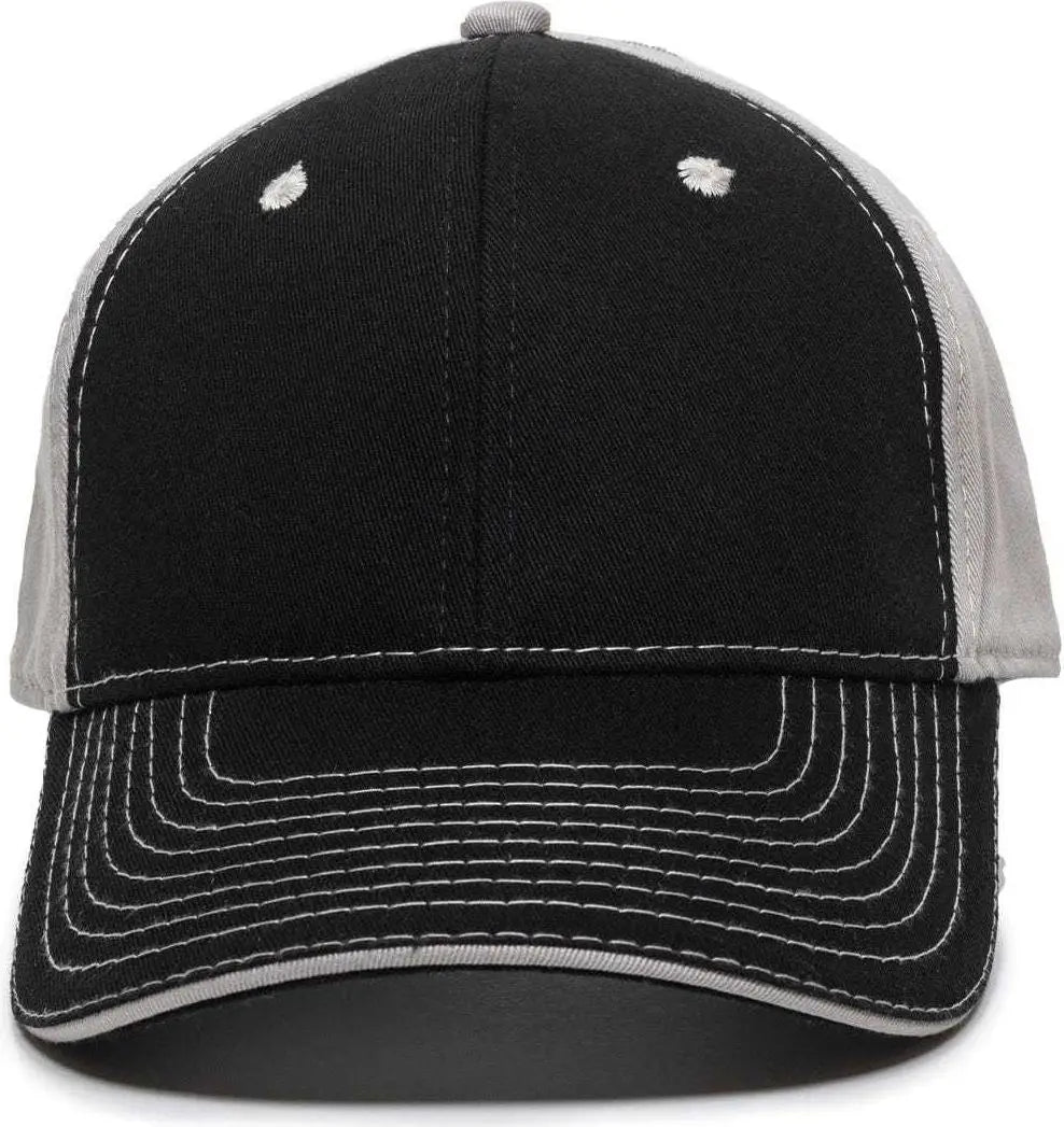 OC Sports GWT-101 Adjustable Cap - Black Grey - Black Gray / 6 7/8’’ - 7 1/2’’