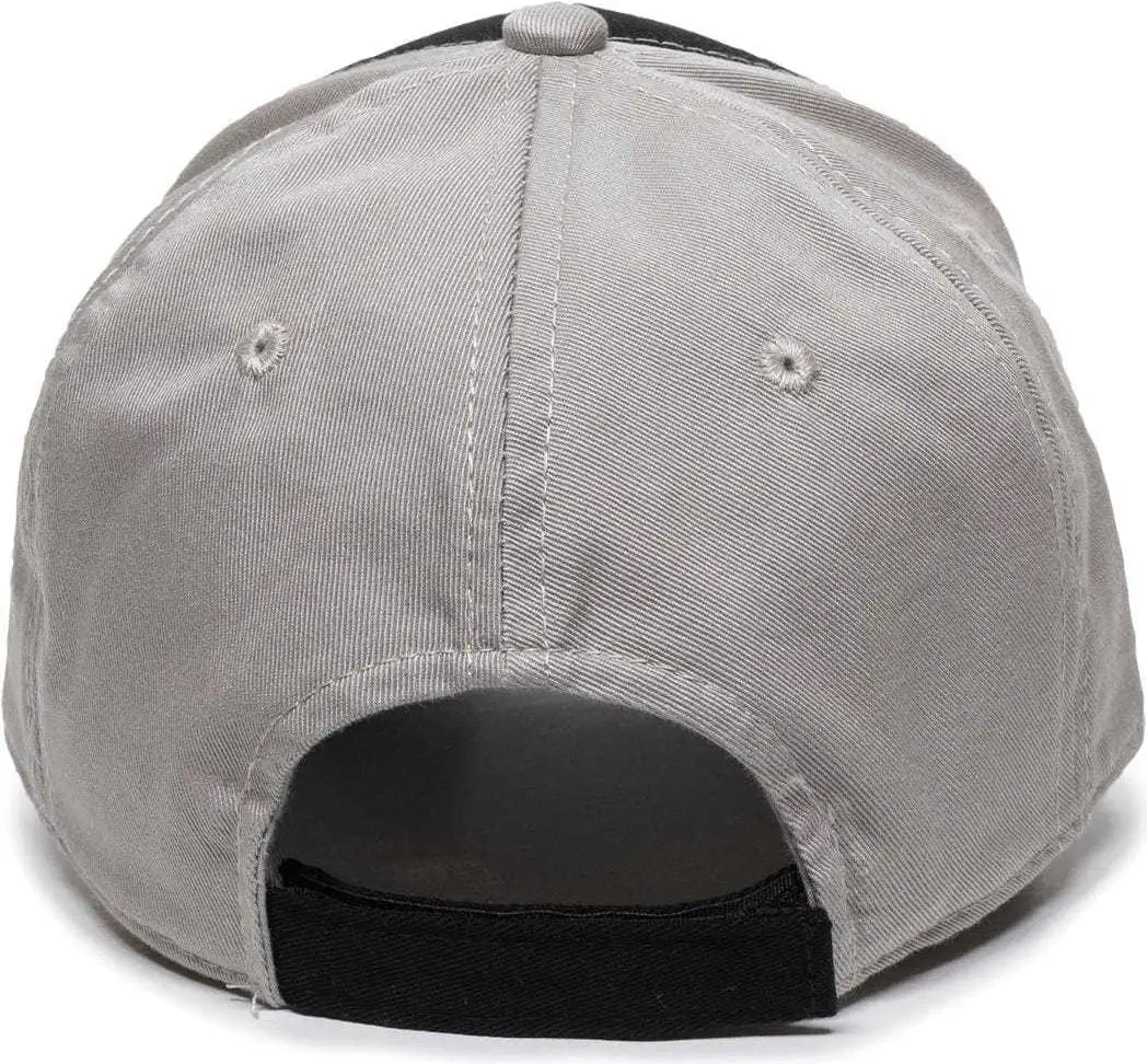 OC Sports GWT-101 Adjustable Cap - Black Grey - Black Gray / 6 7/8’’ - 7 1/2’’
