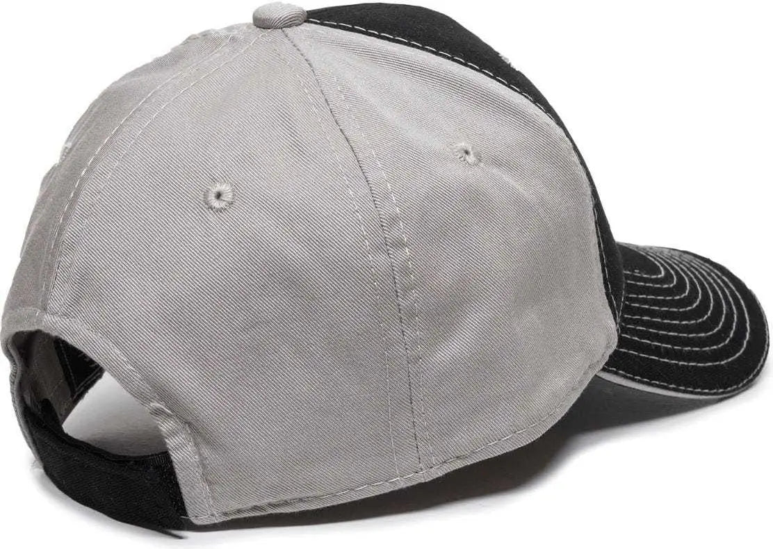 OC Sports GWT-101 Adjustable Cap - Black Grey - Black Gray / 6 7/8’’ - 7 1/2’’