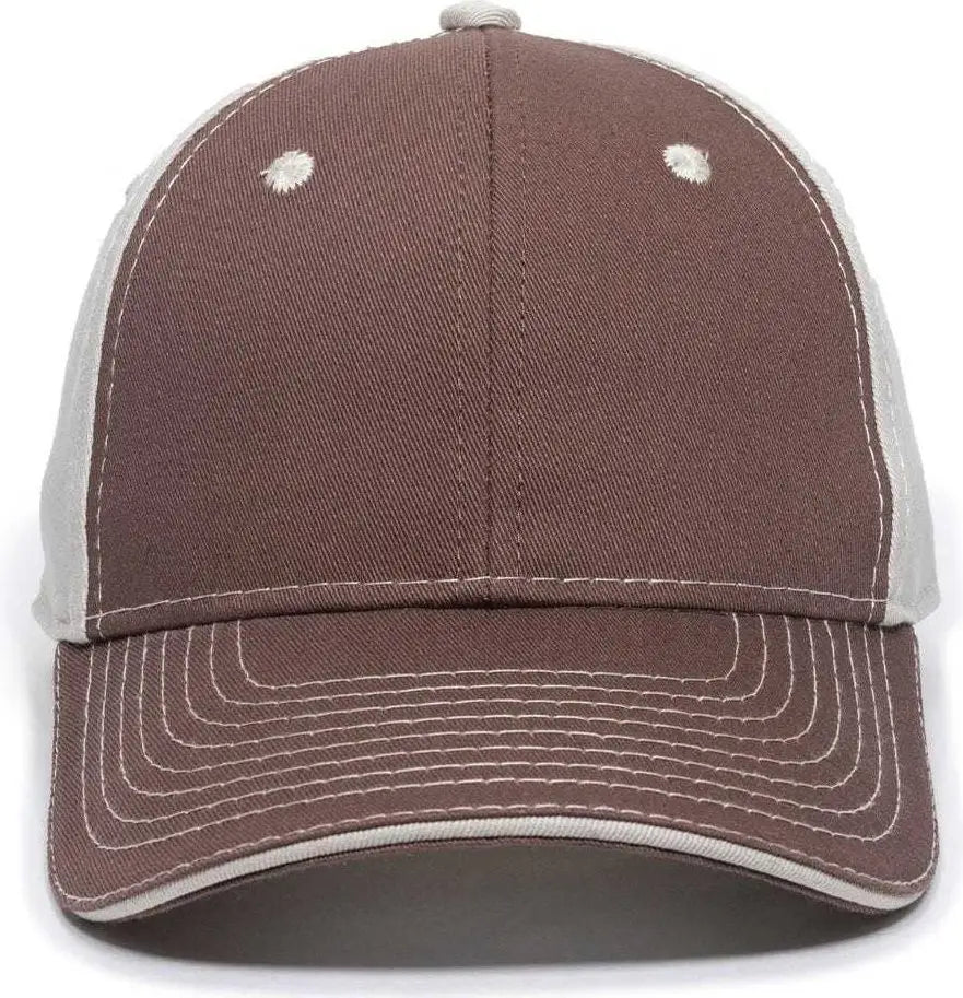 OC Sports GWT-101 Adjustable Cap - Brown Putty - Brown Sand / 6 7/8’’ - 7 1/2’’