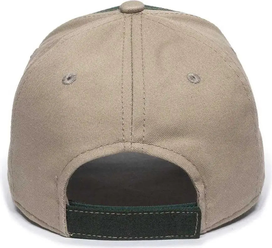 OC Sports GWT-101 Adjustable Cap - Dark Green Khaki - Forest Khaki / 6 7/8’’ - 7 1/2’’