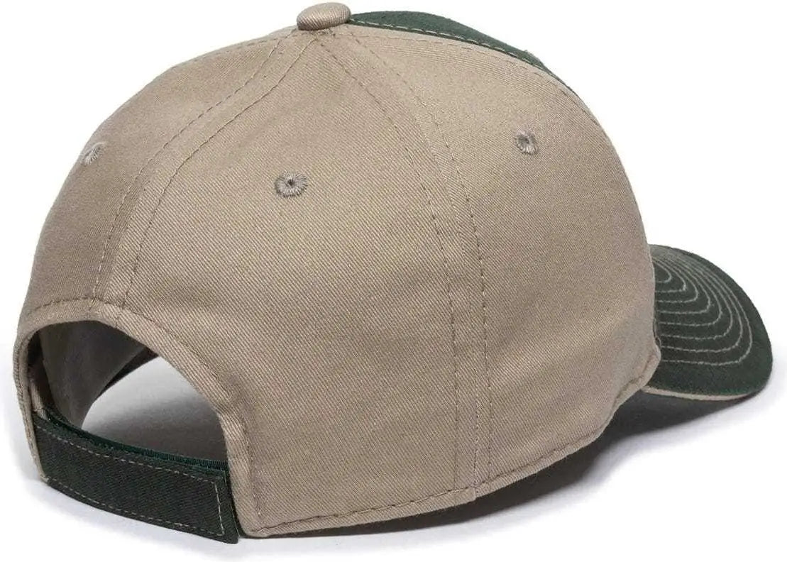 OC Sports GWT-101 Adjustable Cap - Dark Green Khaki - Forest Khaki / 6 7/8’’ - 7 1/2’’
