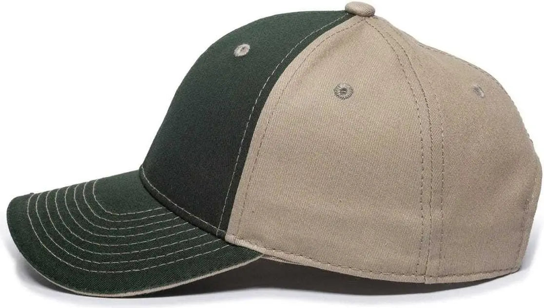 OC Sports GWT-101 Adjustable Cap - Dark Green Khaki - Forest Khaki / 6 7/8’’ - 7 1/2’’
