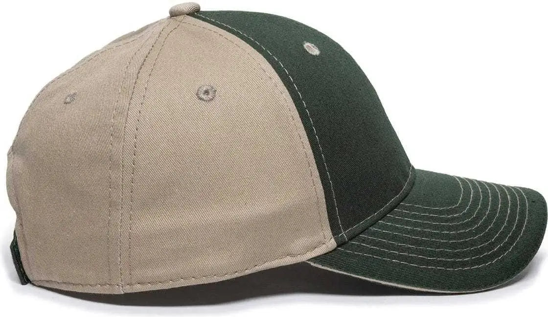OC Sports GWT-101 Adjustable Cap - Dark Green Khaki - Forest Khaki / 6 7/8’’ - 7 1/2’’
