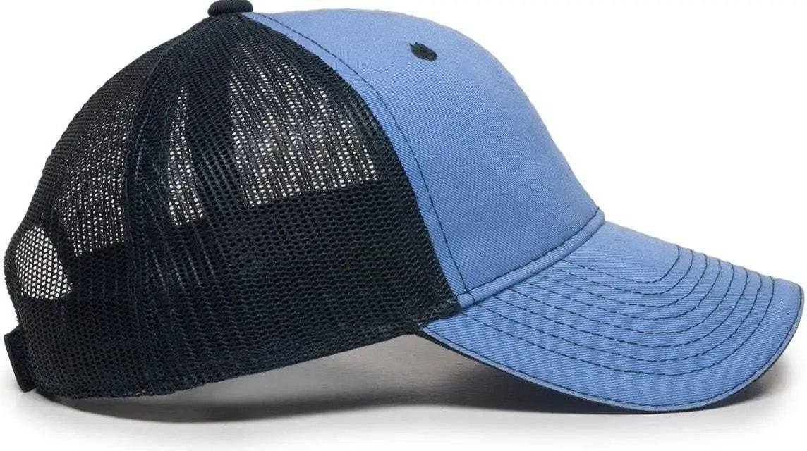 OC Sports GWT-101M Adjustable Mesh Back Cap - Bay Blue Navy - Blue Navy / 6 7/8’’ - 7 1/2’’