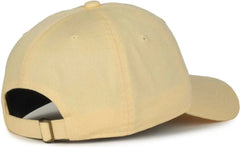 OC Sports GWT-111 Adjustable Strap Garment Wash Cotton Cap - Butter - Sand / 6 7/8’’ - 7 1/2’’