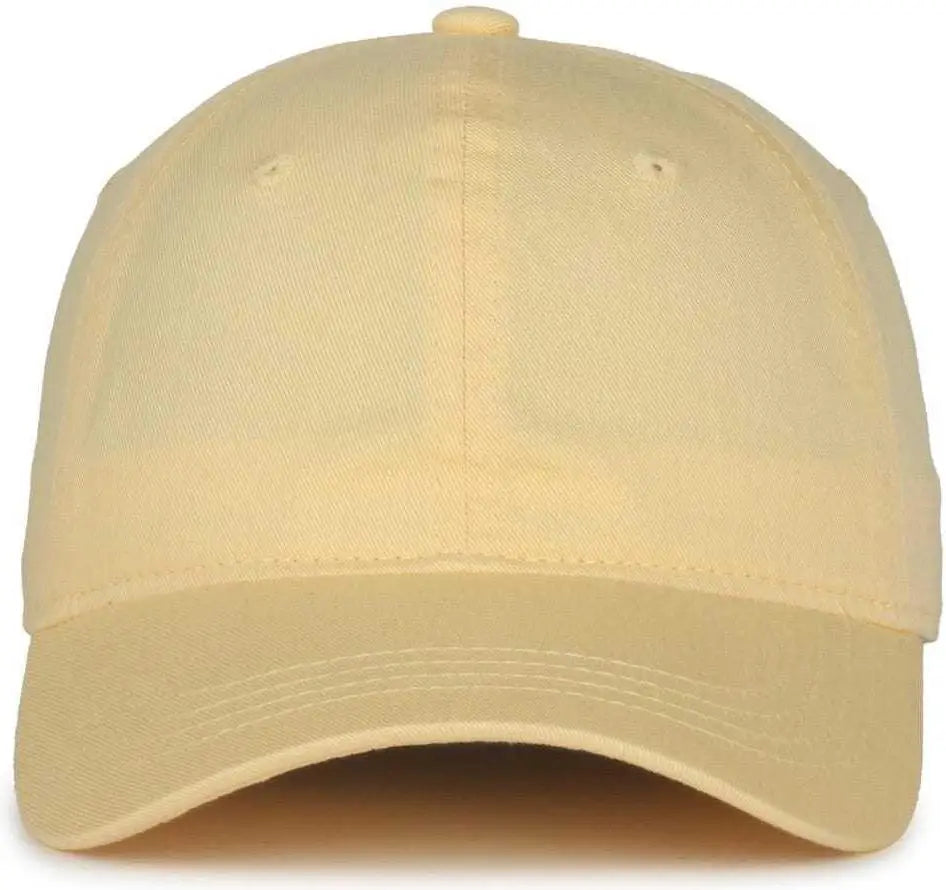 OC Sports GWT-111 Adjustable Strap Garment Wash Cotton Cap - Butter - Sand / 6 7/8’’ - 7 1/2’’