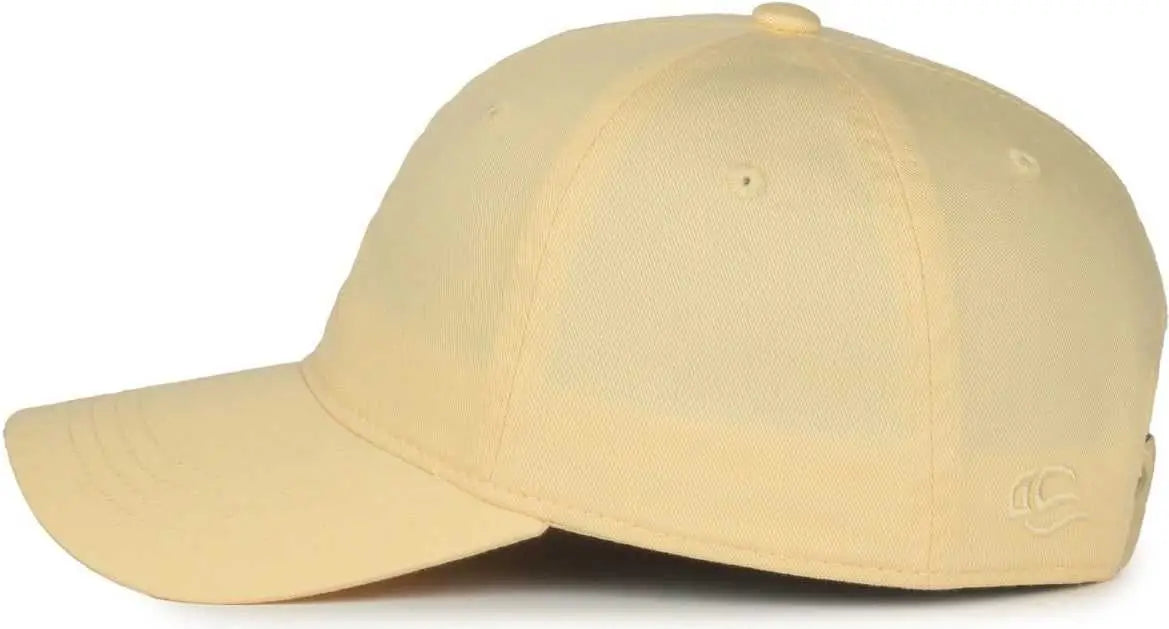 OC Sports GWT-111 Adjustable Strap Garment Wash Cotton Cap - Butter - Sand / 6 7/8’’ - 7 1/2’’