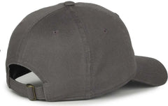 OC Sports GWT-111 Adjustable Strap Garment Wash Cotton Cap - Charcoal