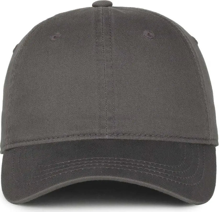 OC Sports GWT-111 Adjustable Strap Garment Wash Cotton Cap - Charcoal