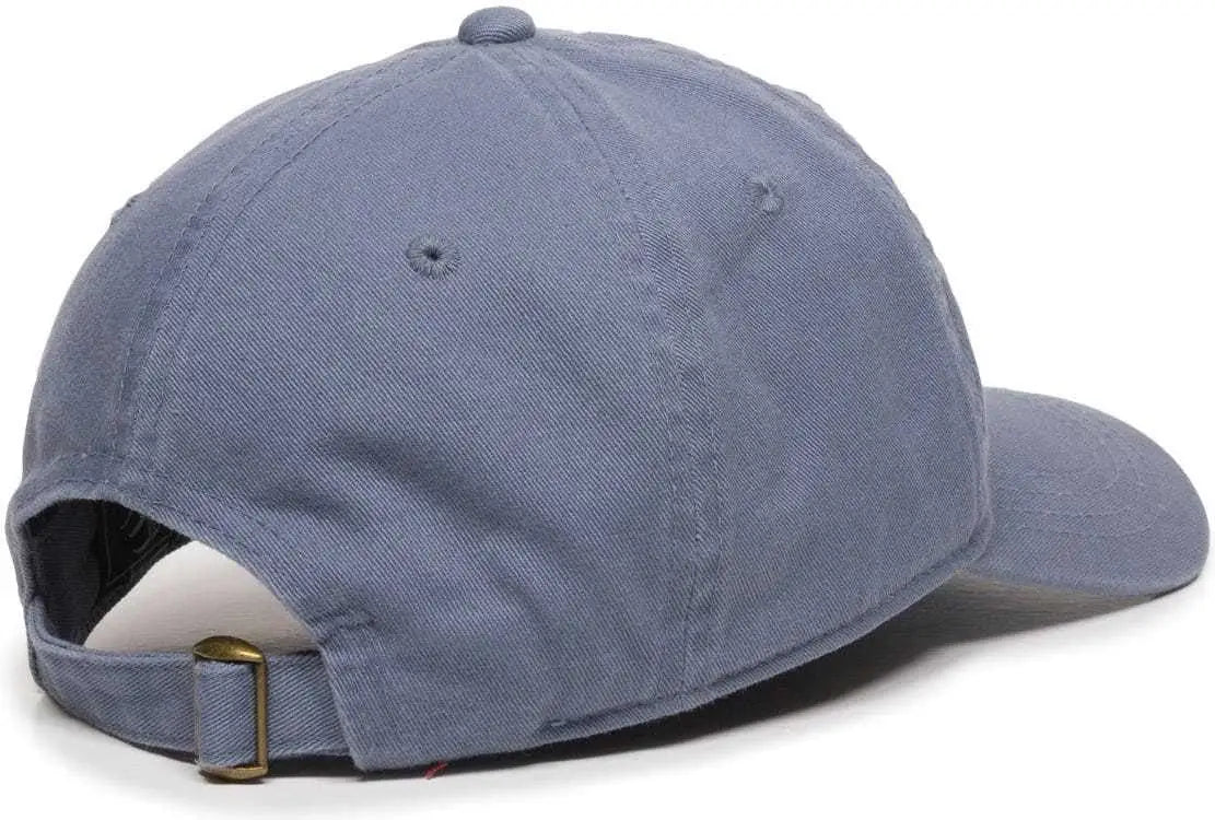OC Sports GWT-111 Adjustable Strap Garment Wash Cotton Cap - Col Blue - Columbia Blue / 6 7/8’’ - 7 1/2’’