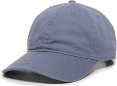 OC Sports GWT-111 Adjustable Strap Garment Wash Cotton Cap - Col Blue - Columbia Blue / 6 7/8’’ - 7 1/2’’