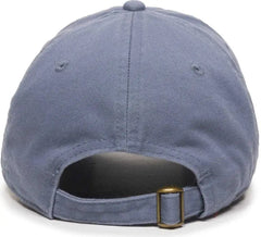 OC Sports GWT-111 Adjustable Strap Garment Wash Cotton Cap - Col Blue - Columbia Blue / 6 7/8’’ - 7 1/2’’
