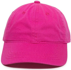 OC Sports GWT-111 Adjustable Strap Garment Wash Cotton Cap - Fuchsia - Fuchsia / 6 7/8’’ - 7 1/2’’