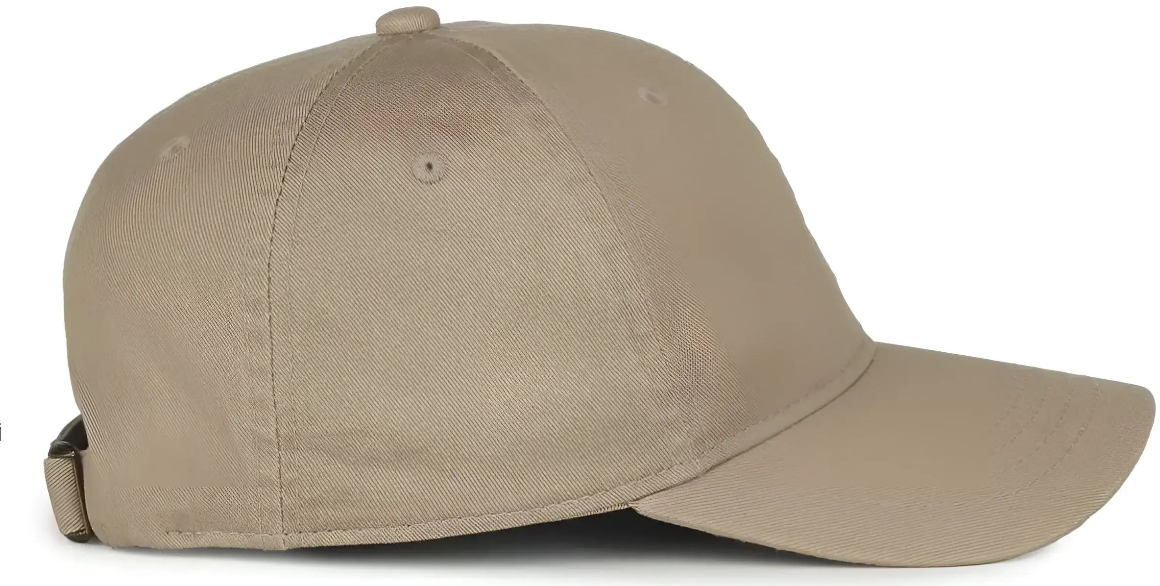 OC Sports GWT-111 Adjustable Strap Garment Wash Cotton Cap - Khaki