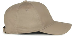 OC Sports GWT-111 Adjustable Strap Garment Wash Cotton Cap - Khaki