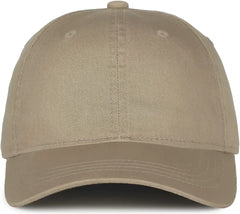 OC Sports GWT-111 Adjustable Strap Garment Wash Cotton Cap - Khaki