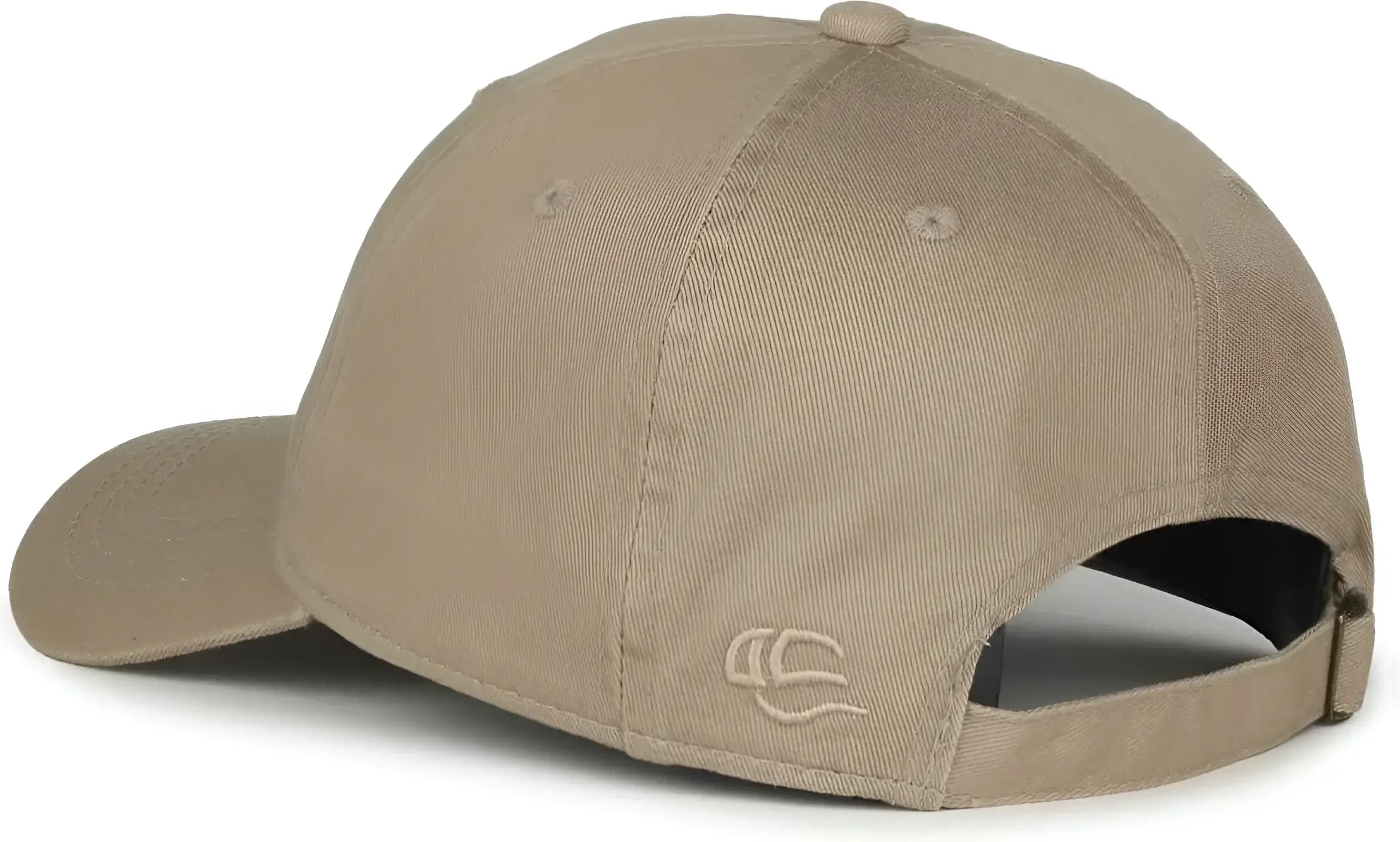 OC Sports GWT-111 Adjustable Strap Garment Wash Cotton Cap - Khaki