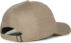 OC Sports GWT-111 Adjustable Strap Garment Wash Cotton Cap - Khaki