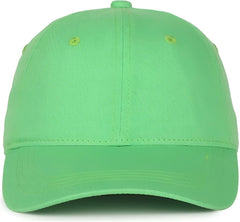 OC Sports GWT-111 Adjustable Strap Garment Wash Cotton Cap - Lime - Lime / 6 7/8’’ - 7 1/2’’