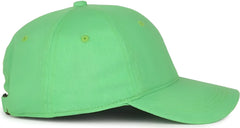 OC Sports GWT-111 Adjustable Strap Garment Wash Cotton Cap - Lime - Lime / 6 7/8’’ - 7 1/2’’