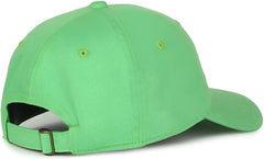 OC Sports GWT-111 Adjustable Strap Garment Wash Cotton Cap - Lime - Lime / 6 7/8’’ - 7 1/2’’