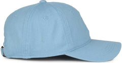 OC Sports GWT-111 Adjustable Strap Garment Wash Cotton Cap - Lt Blue - Columbia Blue / 6 7/8’’ - 7 1/2’’