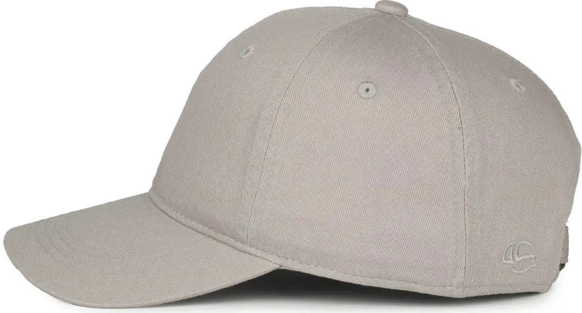OC Sports GWT-111 Adjustable Strap Garment Wash Cotton Cap - Lt Gray - Light Gray / 6 7/8’’ - 7 1/2’’