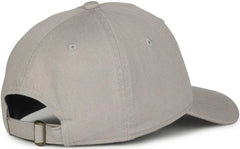 OC Sports GWT-111 Adjustable Strap Garment Wash Cotton Cap - Lt Gray - Light Gray / 6 7/8’’ - 7 1/2’’