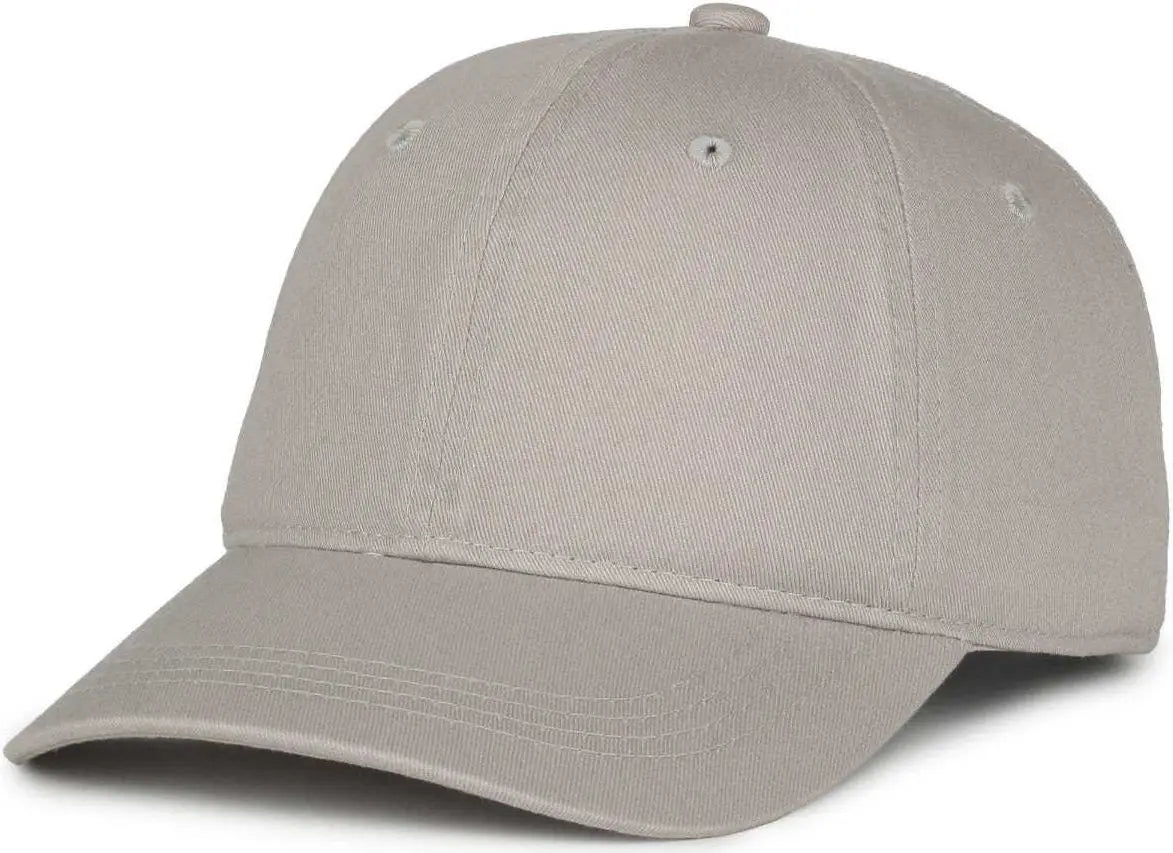 OC Sports GWT-111 Adjustable Strap Garment Wash Cotton Cap - Lt Gray - Light Gray / 6 7/8’’ - 7 1/2’’