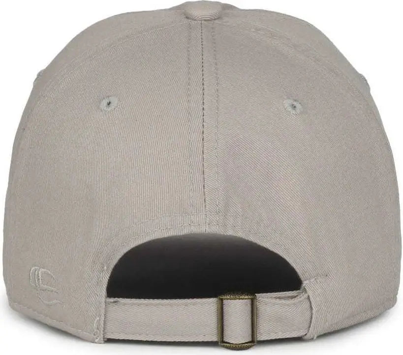 OC Sports GWT-111 Adjustable Strap Garment Wash Cotton Cap - Lt Gray - Light Gray / 6 7/8’’ - 7 1/2’’